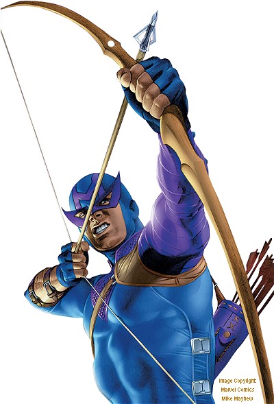 My favorite Marvel Universe character  Hawkeye  aka Clint Barton