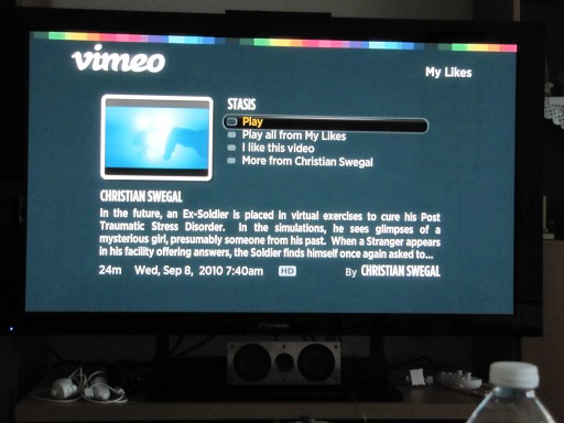 Play vimeo best sale on tv